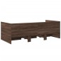 vidaXL Tumbona con cajones madera ingeniería roble marrón 100x200 cm