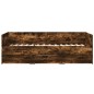 vidaXL Tumbona con cajones madera ingeniería roble ahumado 100x200 cm vidaXL Tumbona con cajones madera ingeniería roble ahumado 100x200 cm