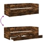 vidaXL Tumbona con cajones madera ingeniería roble ahumado 100x200 cm vidaXL Tumbona con cajones madera ingeniería roble ahumado 100x200 cm