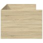 vidaXL Tumbona con cajones madera ingeniería roble Sonoma 90x200 cm
