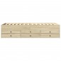 vidaXL Tumbona con cajones madera ingeniería roble Sonoma 90x190 cm