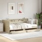 vidaXL Tumbona con cajones madera ingeniería roble Sonoma 90x190 cm