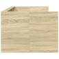 vidaXL Tumbona con cajones madera ingeniería roble Sonoma 90x190 cm