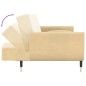 vidaXL Sofá cama de 2 plazas con dos cojines terciopelo crema vidaXL Sofá cama de 2 plazas con dos cojines terciopelo crema
