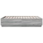 vidaXL Estructura de cama madera de ingeniería gris Sonoma 120x190 cm vidaXL Estructura de cama madera de ingeniería gris Sonoma 120x190 cm