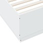 vidaXL Estructura de cama madera de ingeniería blanca 100x200 cm