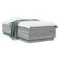 vidaXL Estructura de cama madera de ingeniería gris Sonoma 100x200 cm vidaXL Estructura de cama madera de ingeniería gris Sonoma 100x200 cm