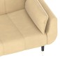 vidaXL Sofá cama de 2 plazas con dos cojines terciopelo crema vidaXL Sofá cama de 2 plazas con dos cojines terciopelo crema