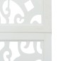 vidaXL Biombo separador de 5 paneles madera maciza Paulownia blanco vidaXL Biombo separador de 5 paneles madera maciza Paulownia blanco