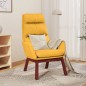 vidaXL Sillón de relax de tela amarillo mostaza vidaXL Sillón de relax de tela amarillo mostaza
