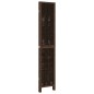 vidaXL Biombo separador de 4 paneles madera paulownia marrón oscuro vidaXL Biombo separador de 4 paneles madera paulownia marrón oscuro