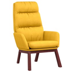 vidaXL Sillón de relax de tela amarillo mostaza