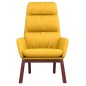 vidaXL Sillón de relax de tela amarillo mostaza vidaXL Sillón de relax de tela amarillo mostaza