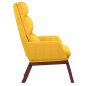 vidaXL Sillón de relax de tela amarillo mostaza vidaXL Sillón de relax de tela amarillo mostaza