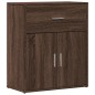 vidaXL Aparador de madera de ingeniería marrón roble 60x31x70 cm