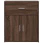 vidaXL Aparador de madera de ingeniería marrón roble 60x31x70 cm
