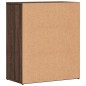 vidaXL Aparador de madera de ingeniería marrón roble 60x31x70 cm