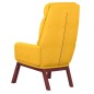 vidaXL Sillón de relax de tela amarillo mostaza vidaXL Sillón de relax de tela amarillo mostaza