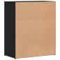 vidaXL Aparador de madera de ingeniería negro 60x31x70 cm vidaXL Aparador de madera de ingeniería negro 60x31x70 cm