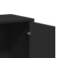 vidaXL Aparador de madera de ingeniería negro 60x31x70 cm vidaXL Aparador de madera de ingeniería negro 60x31x70 cm