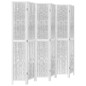 vidaXL Biombo separador de 6 paneles madera maciza Paulownia blanco vidaXL Biombo separador de 6 paneles madera maciza Paulownia blanco