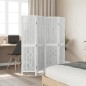 vidaXL Biombo separador de 4 paneles madera maciza Paulownia blanco vidaXL Biombo separador de 4 paneles madera maciza Paulownia blanco
