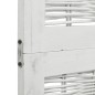 vidaXL Biombo separador de 4 paneles madera maciza Paulownia blanco vidaXL Biombo separador de 4 paneles madera maciza Paulownia blanco