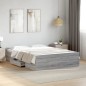 vidaXL Cama con cajones madera ingeniería gris Sonoma 120x190 cm vidaXL Cama con cajones madera ingeniería gris Sonoma 120x190 cm