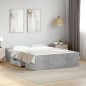 vidaXL Cama con cajones madera de ingeniería gris hormigón 120x190 cm vidaXL Cama con cajones madera de ingeniería gris hormigón 120x190 cm