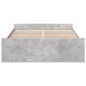 vidaXL Cama con cajones madera de ingeniería gris hormigón 120x190 cm vidaXL Cama con cajones madera de ingeniería gris hormigón 120x190 cm