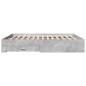 vidaXL Cama con cajones madera ingeniería gris hormigón 180x200 cm vidaXL Cama con cajones madera ingeniería gris hormigón 180x200 cm
