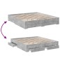 vidaXL Cama con cajones madera ingeniería gris hormigón 180x200 cm vidaXL Cama con cajones madera ingeniería gris hormigón 180x200 cm