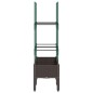 vidaXL Jardinera con enrejado PP marrón 80x40x142,5 cm vidaXL Jardinera con enrejado PP marrón 80x40x142,5 cm