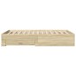 vidaXL Cama con cajones madera ingeniería roble Sonoma 120x200 cm vidaXL Cama con cajones madera ingeniería roble Sonoma 120x200 cm