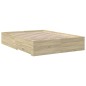 vidaXL Cama con cajones madera ingeniería roble Sonoma 120x200 cm vidaXL Cama con cajones madera ingeniería roble Sonoma 120x200 cm