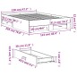 vidaXL Cama con cajones madera ingeniería roble Sonoma 120x200 cm vidaXL Cama con cajones madera ingeniería roble Sonoma 120x200 cm