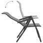 vidaXL Sillas de jardín plegables 2 unidades ratán sintético gris vidaXL Sillas de jardín plegables 2 unidades ratán sintético gris