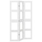 vidaXL Biombo separador de 3 paneles madera maciza Paulownia blanco vidaXL Biombo separador de 3 paneles madera maciza Paulownia blanco