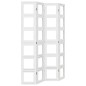 vidaXL Biombo separador de 4 paneles madera maciza Paulownia blanco vidaXL Biombo separador de 4 paneles madera maciza Paulownia blanco
