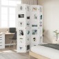 vidaXL Biombo separador de 4 paneles madera maciza Paulownia blanco vidaXL Biombo separador de 4 paneles madera maciza Paulownia blanco