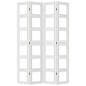 vidaXL Biombo separador de 4 paneles madera maciza Paulownia blanco vidaXL Biombo separador de 4 paneles madera maciza Paulownia blanco