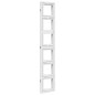 vidaXL Biombo separador de 4 paneles madera maciza Paulownia blanco vidaXL Biombo separador de 4 paneles madera maciza Paulownia blanco