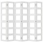 vidaXL Biombo separador de 6 paneles madera maciza Paulownia blanco vidaXL Biombo separador de 6 paneles madera maciza Paulownia blanco
