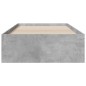 vidaXL Cama con cajones madera de ingeniería gris hormigón 75x190 cm vidaXL Cama con cajones madera de ingeniería gris hormigón 75x190 cm