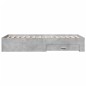 vidaXL Cama con cajones madera de ingeniería gris hormigón 75x190 cm vidaXL Cama con cajones madera de ingeniería gris hormigón 75x190 cm