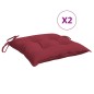 vidaXL Cojines de palets de jardín 2 uds Oxford rojo tinto 50x50x7 cm vidaXL Cojines de palets de jardín 2 uds Oxford rojo tinto 50x50x7 cm