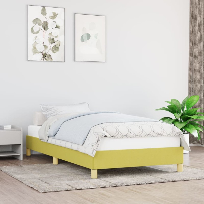 vidaXL Estructura de cama de tela verde 80x200 cm vidaXL Estructura de cama de tela verde 80x200 cm