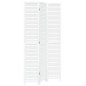 vidaXL Biombo separador de 3 paneles madera maciza Paulownia blanco vidaXL Biombo separador de 3 paneles madera maciza Paulownia blanco