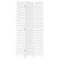 vidaXL Biombo separador de 3 paneles madera maciza Paulownia blanco vidaXL Biombo separador de 3 paneles madera maciza Paulownia blanco