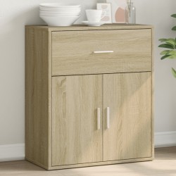 vidaXL Aparador de madera de ingeniería roble Sonoma 60x31x70 cm